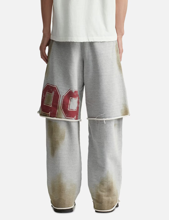 Piet Layered Wide Leg Sweatpants - Grey