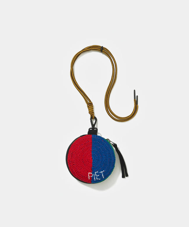 Piet Star Crochet Coin Bag - Red