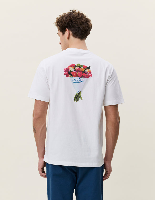 Les Deux Bouquet Tee - White