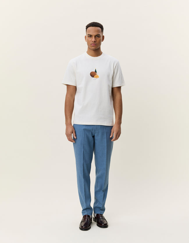 Les Deux Lemons Tee - Eggnog White