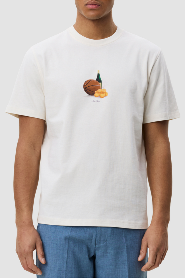 Les Deux Lemons Tee - Eggnog White