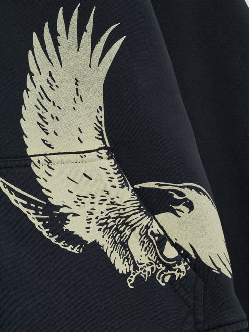 Rhude Eagle Pass Zip-up Hoodie - Black