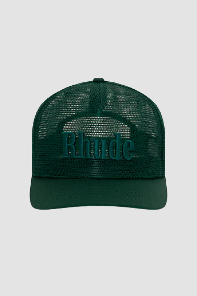 Rhude Logo Mesh Cap - Green