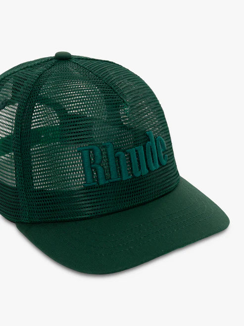 Rhude Logo Mesh Cap - Green