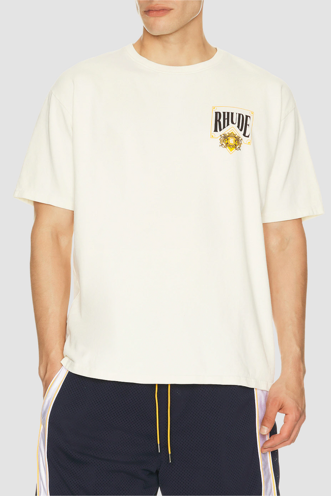 Rhude Playing Card Graphic Tee - White