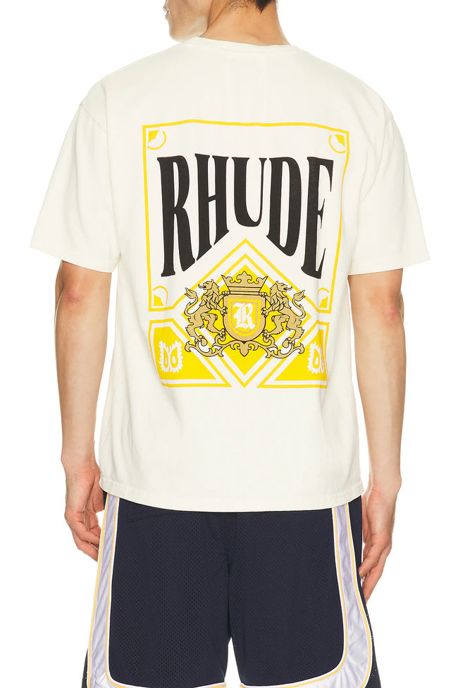 Rhude Playing Card Graphic Tee - White