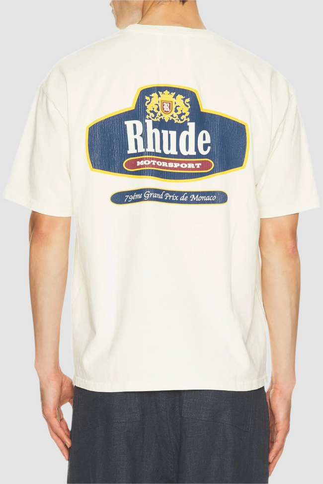 Rhude Racing Crest Tee - White