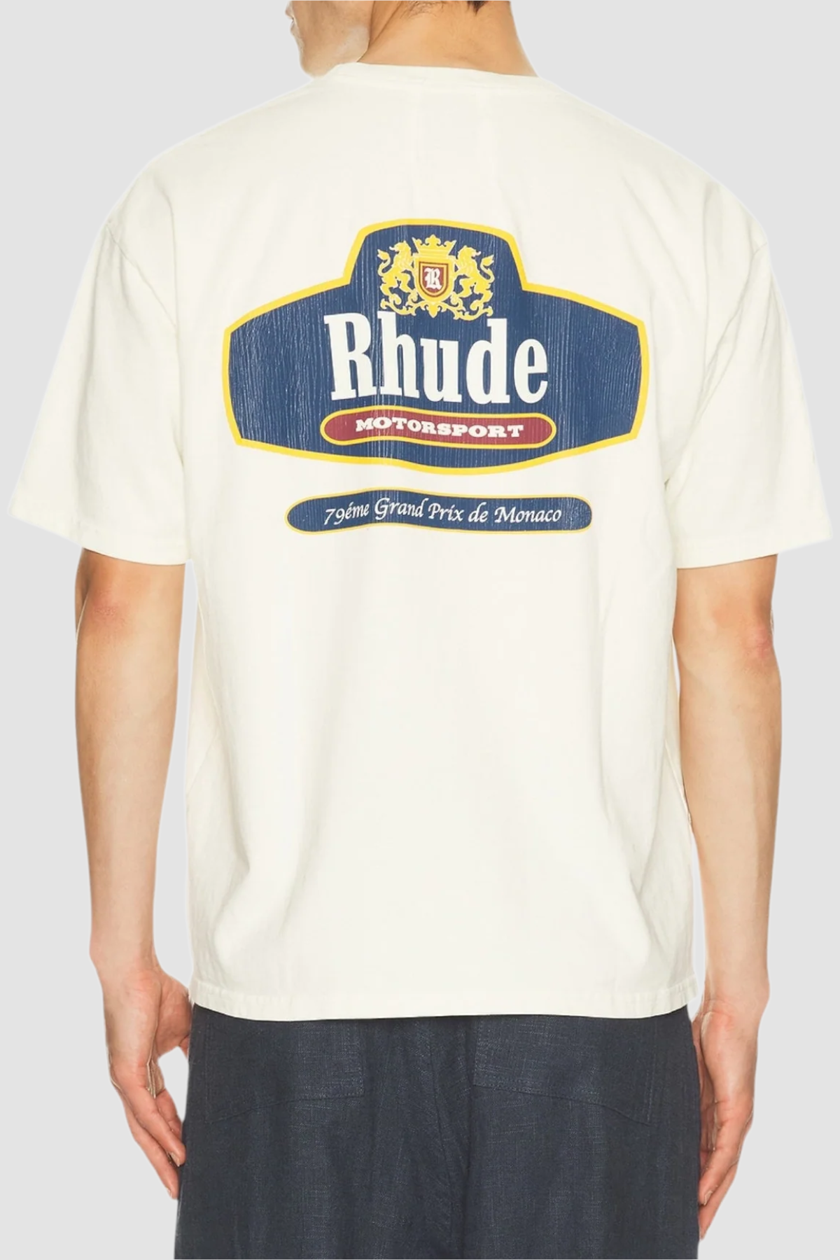 Rhude Racing Crest Tee - White - Due West