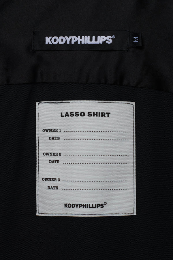 Kody Phillips Embellished SS Lasso Shirt - Black