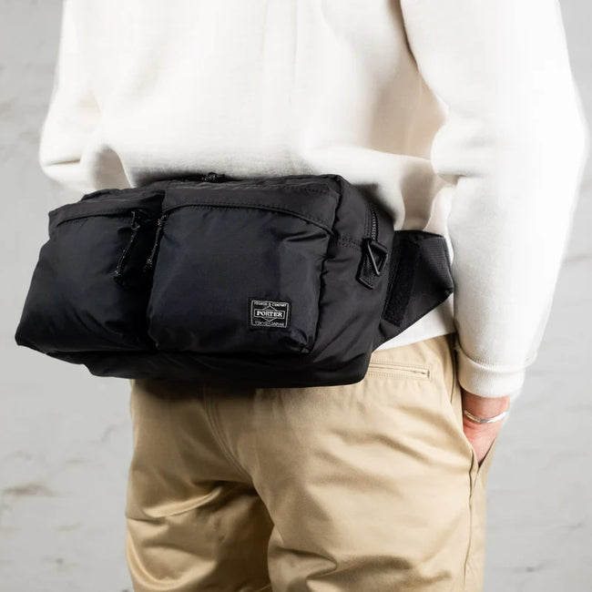 Porter Force 2Way Waist Bag - Black