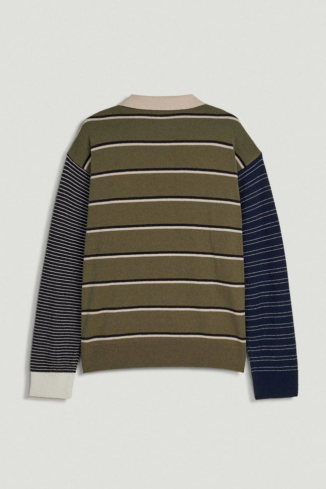 Adidas x Song For The Mute ADI007 L/S Polo Tee - Olive