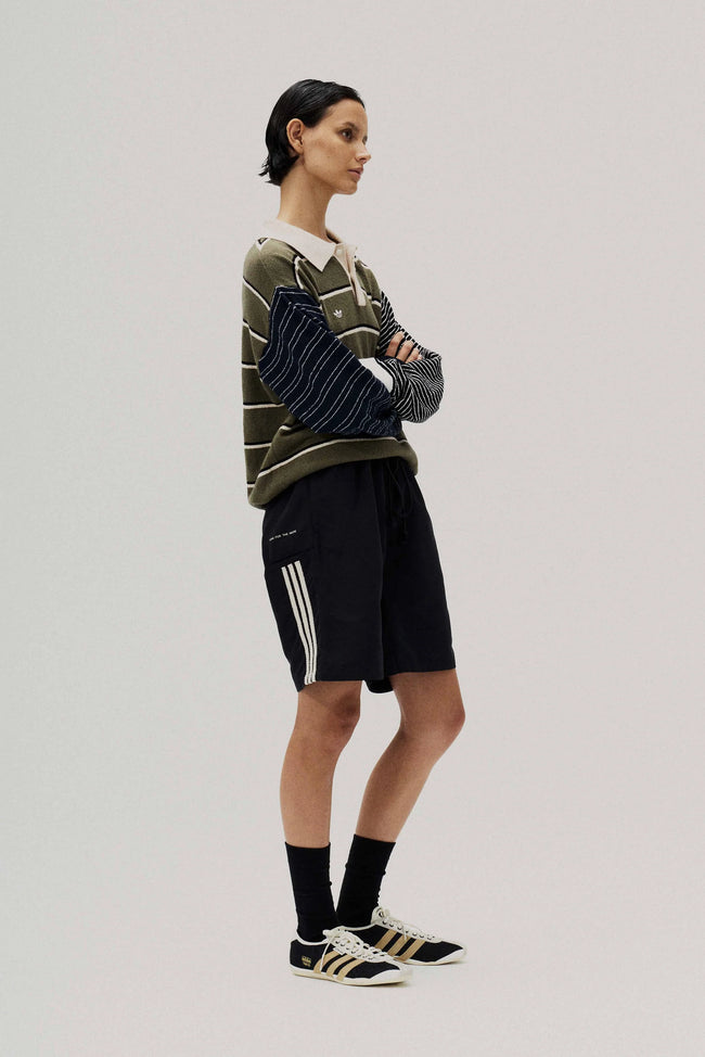 Adidas x Song For The Mute ADI007 L/S Polo Tee - Olive