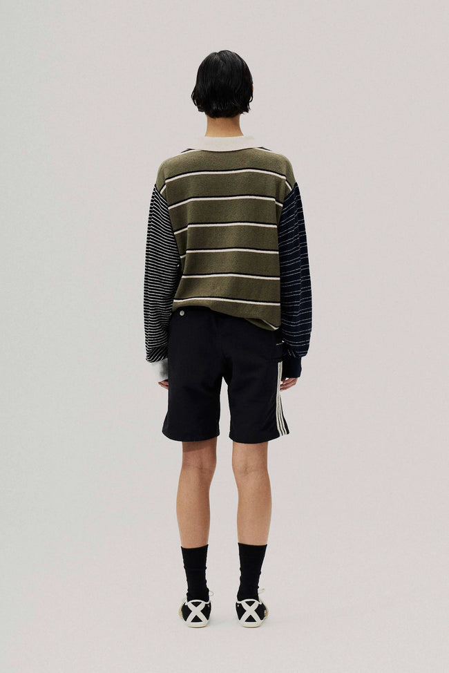 Adidas x Song For The Mute ADI007 L/S Polo Tee - Olive