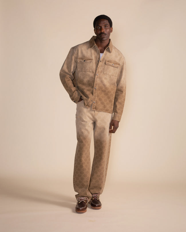 Daily Paper Rahul Faded Shield Jeans - Brown