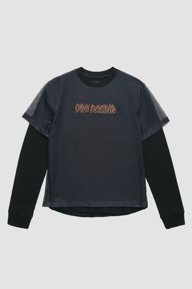 Fox Lab Double Layer LS Tee - Navy
