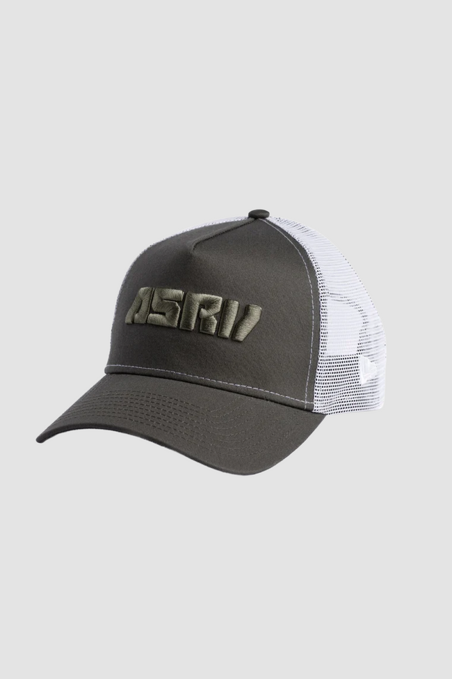 ASRV New Era® 9Forty® A-Frame Trucker Hat - Olive/White