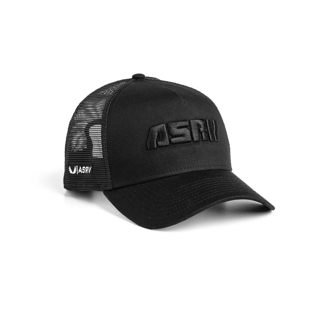 ASRV New Era® 9Forty® A-Frame Trucker Hat - Black/Black