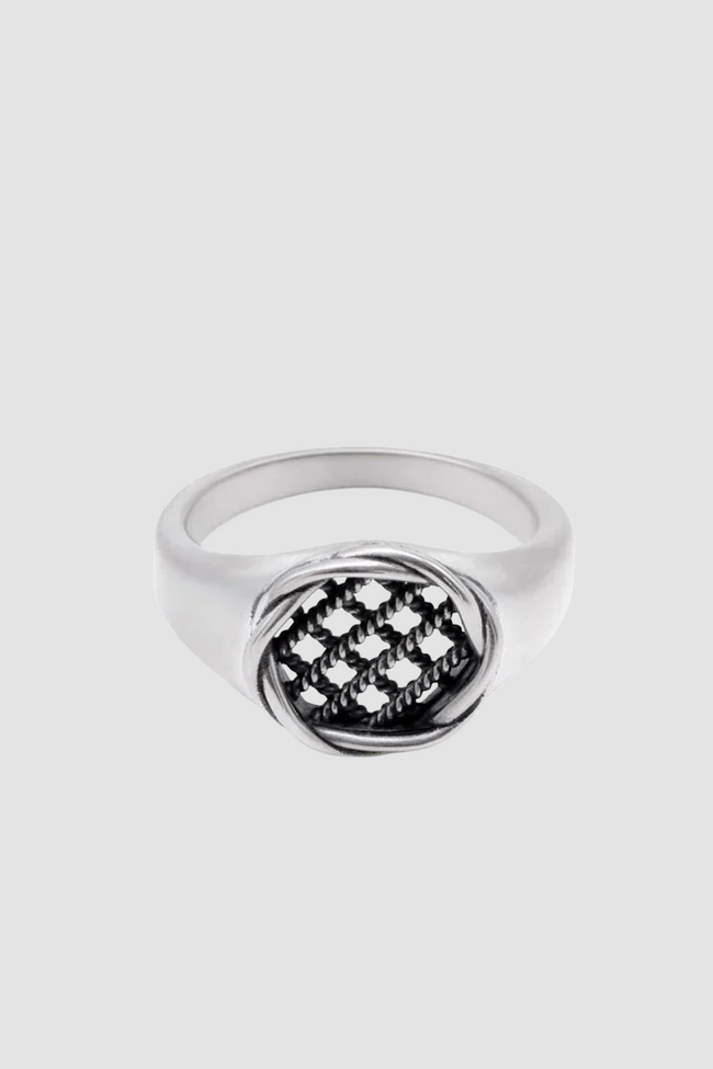 Serge DeNimes Interlock Ring - Silver