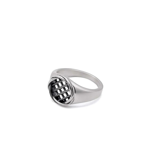 Serge DeNimes Interlock Ring - Silver