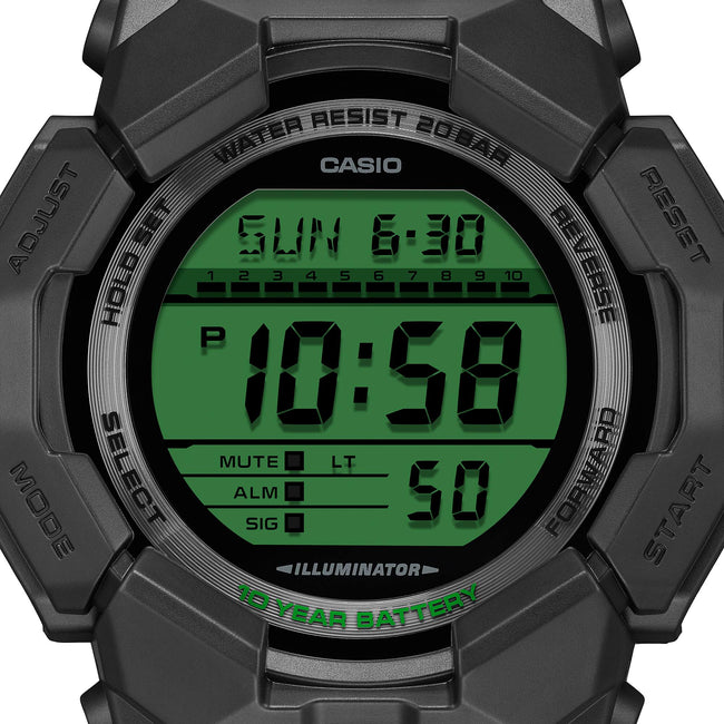 G-Shock GD-010BEG-1 Watch - Black/Electro Green