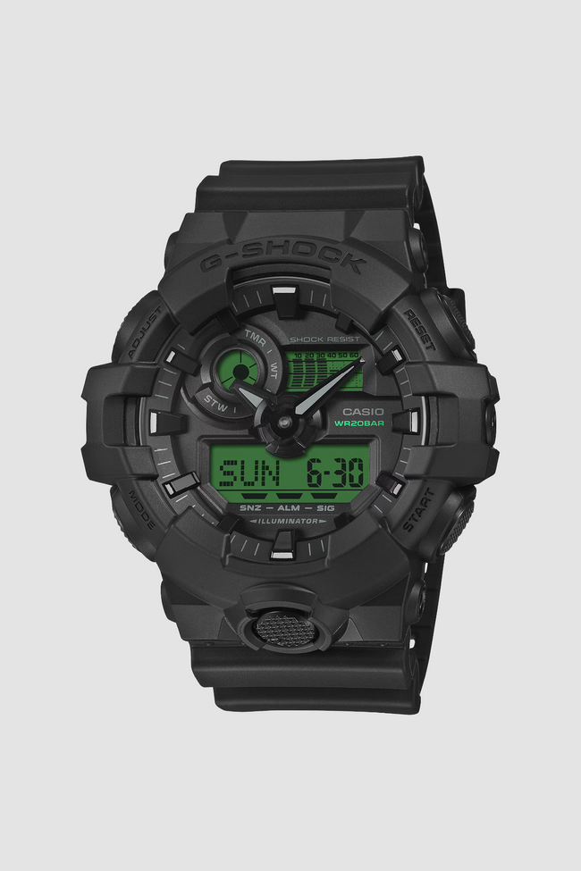G-Shock GA-700BEG-1A Watch - Black/Electro Green