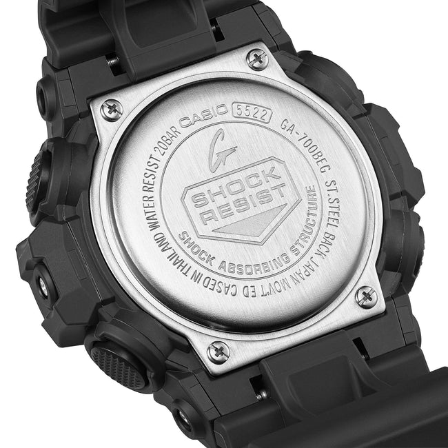 G-Shock GA-700BEG-1A Watch - Black/Electro Green