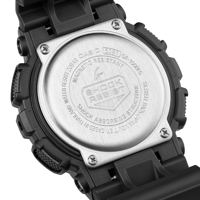 G-Shock GA-100BEG-1A Watch - Black/Electro Green