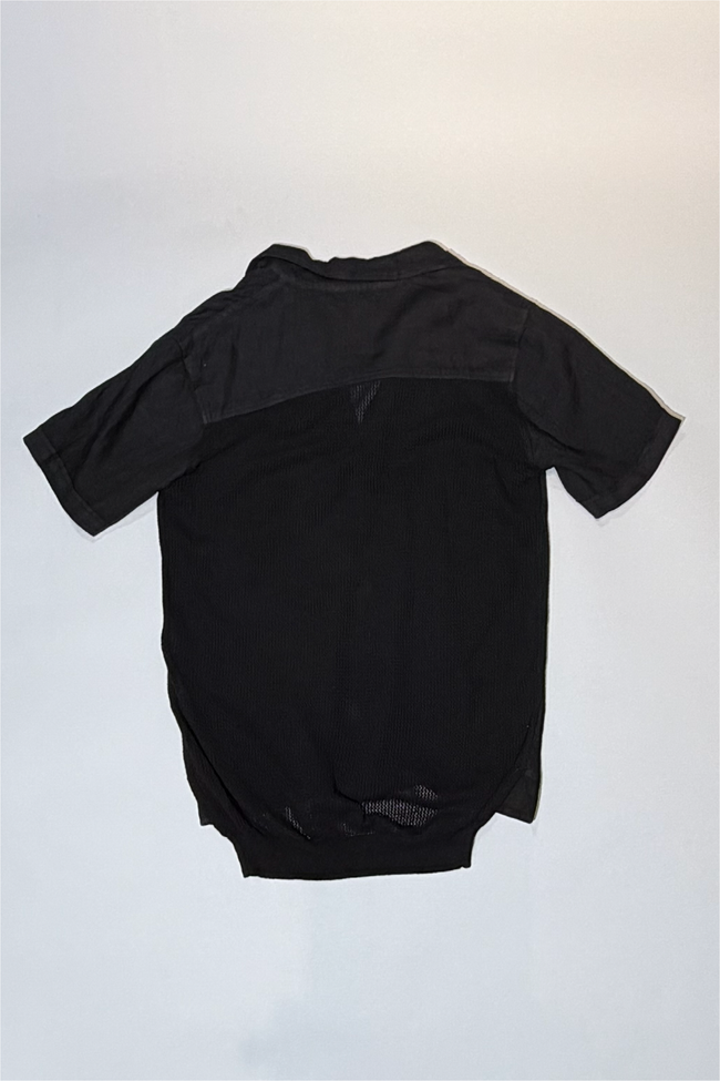 Athoa Tunique SS Knitted Shirt - Black