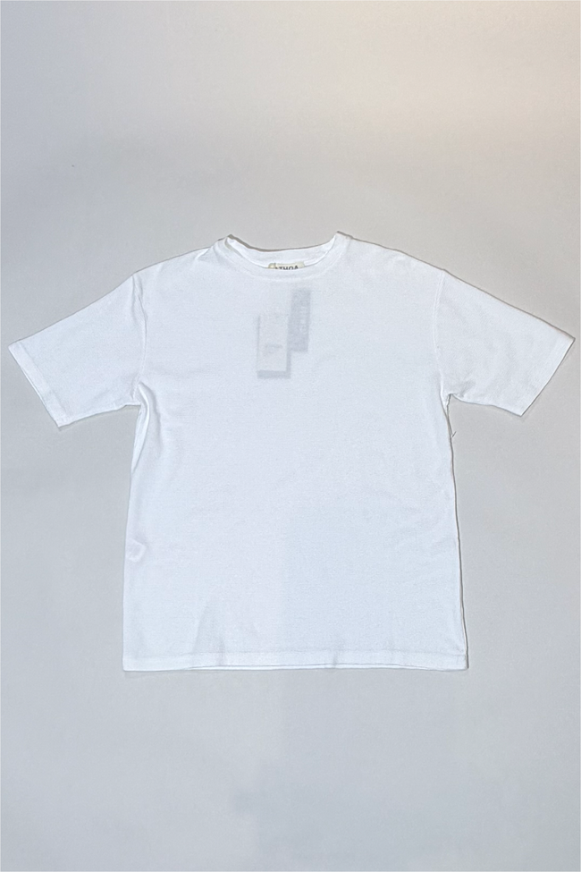 Athoa Waffle Tee - White