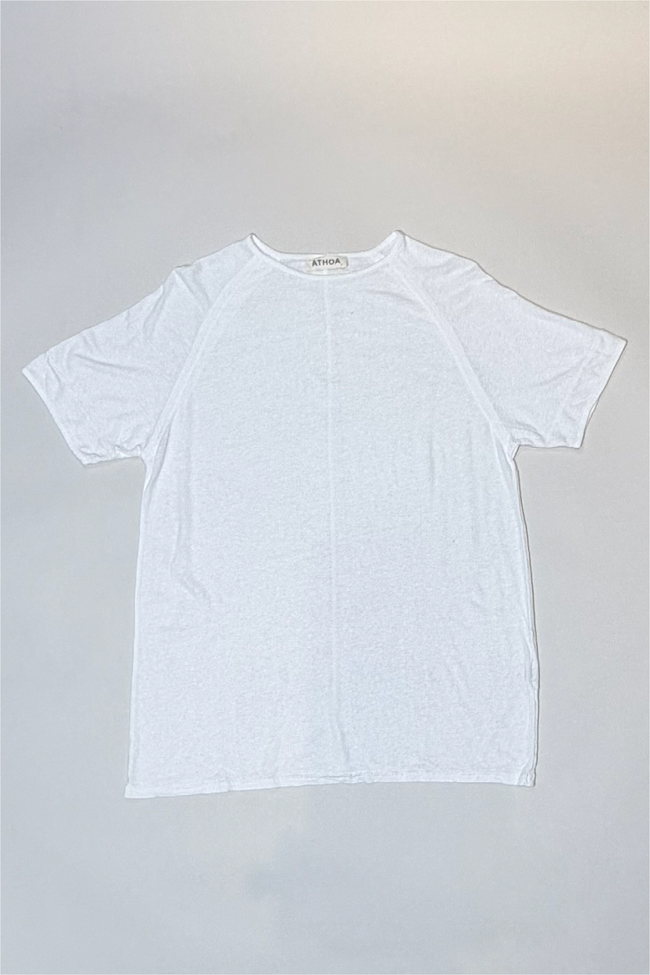 Athoa Raglan Tee - White