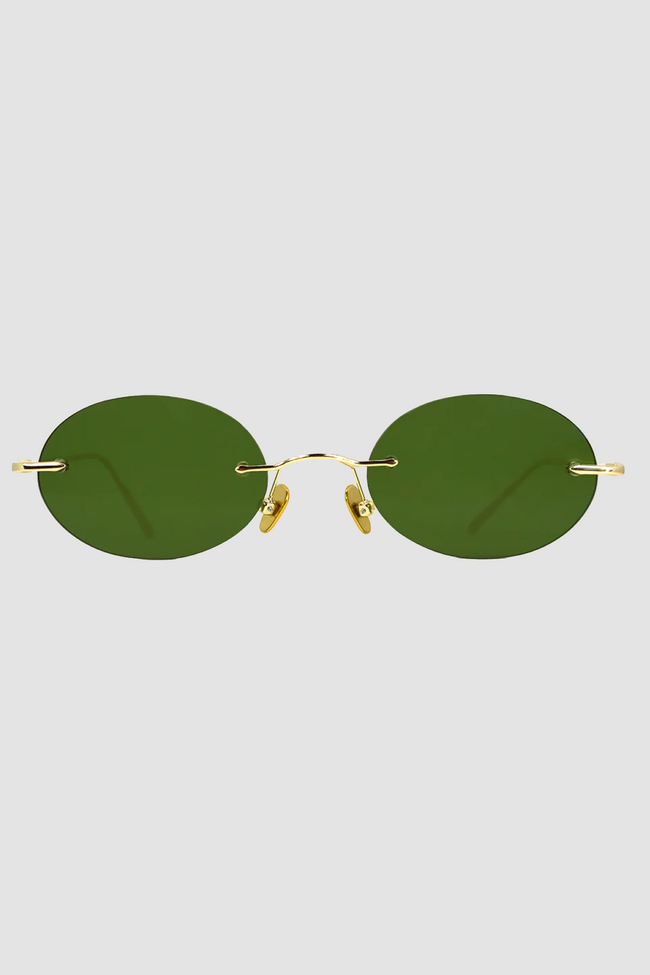 Weareeyes Elenova Sunglasses - Gold/Green