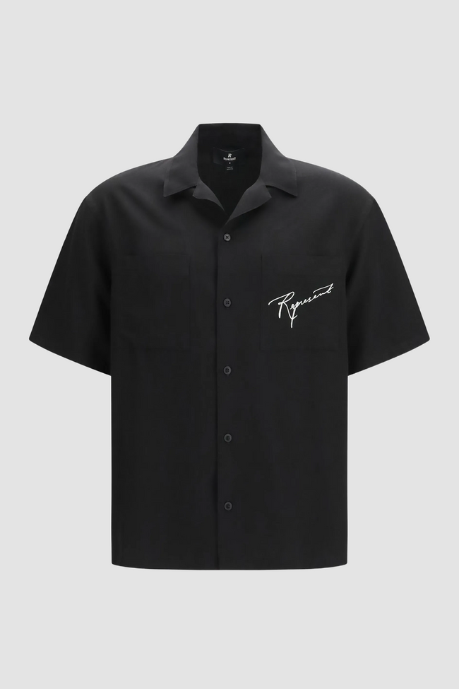 Represent Love And Kisses Resort Shirt - Jet Black