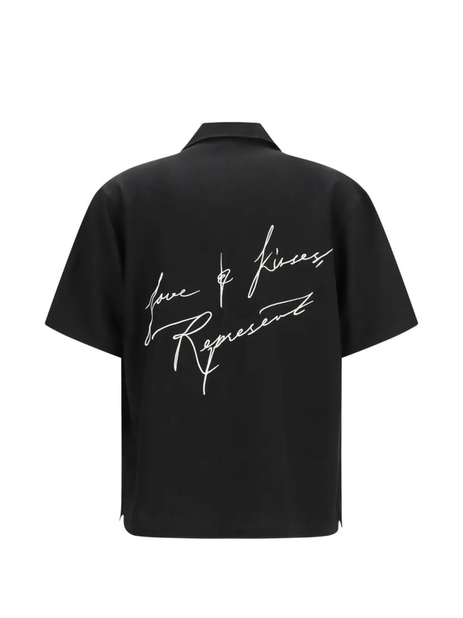 Represent Love And Kisses Resort Shirt - Jet Black