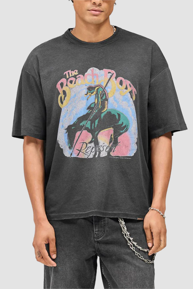 Represent x Beach Boys Endless Summer T-Shirt - Stained Black
