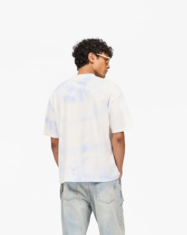 Represent x Beach Boys Script T-Shirt - Tie Dye Blue