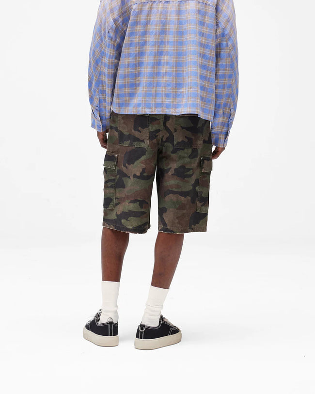 Represent Camo Cargo Shorts - Camouflage