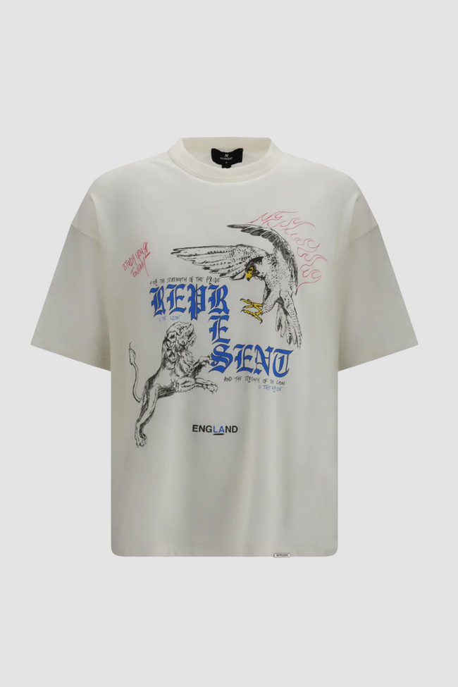 Represent Enemy Tee - Flat White