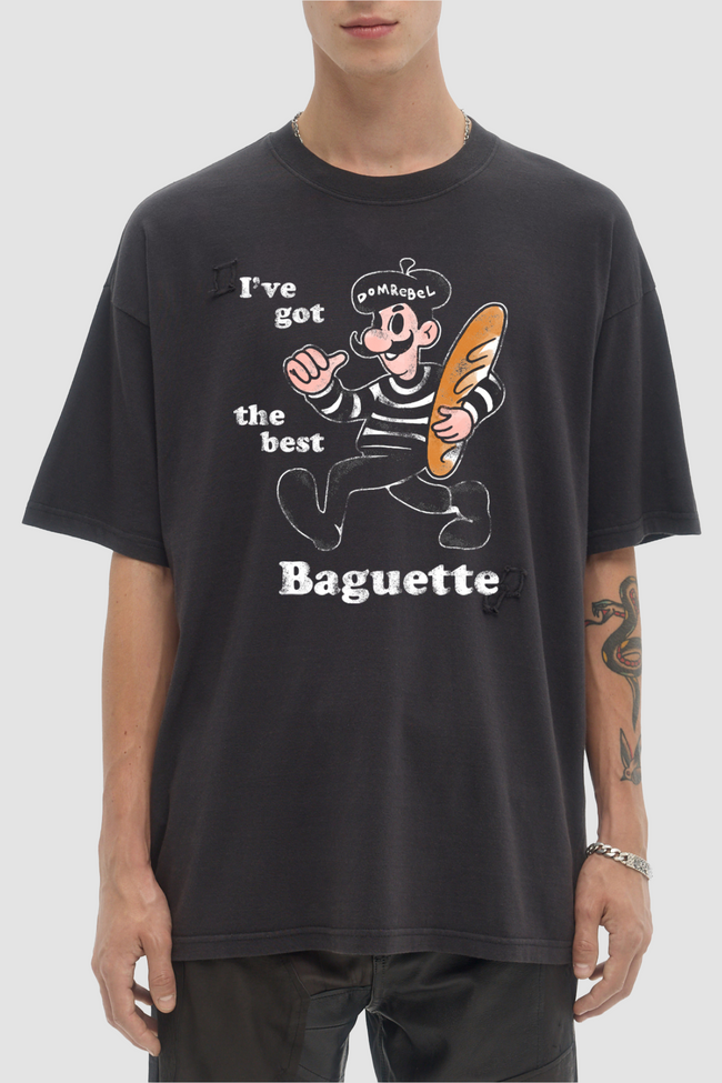 DOMREBEL Baguette Tee - Black