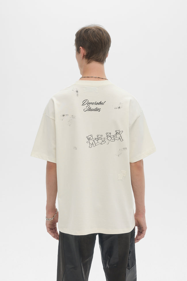 DOMREBEL Good Bear Tee - Old White