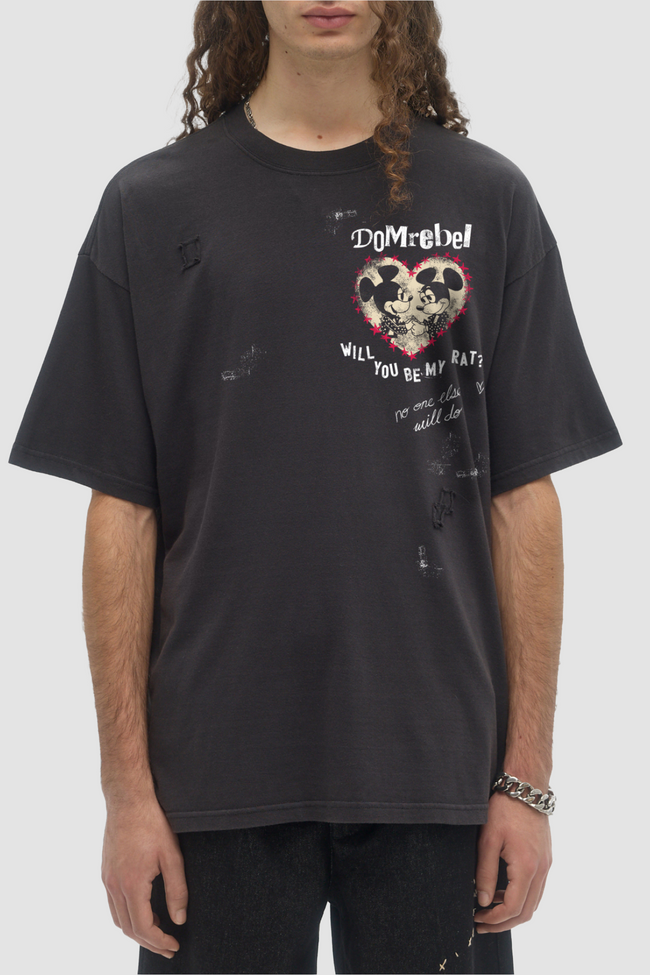 DOMREBEL Hearty Tee - Black