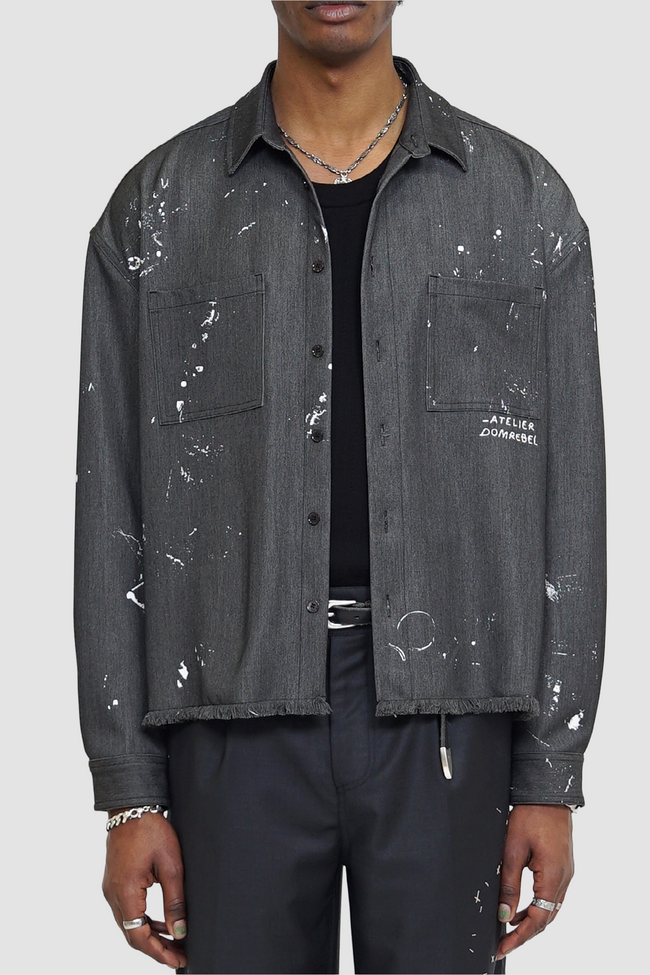DOMREBEL Indie Overshirt - Black