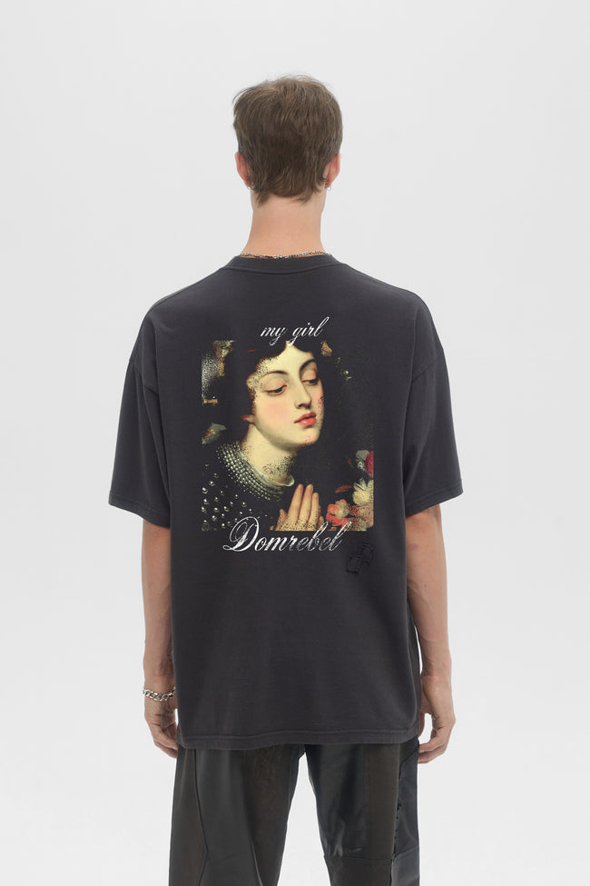 DOMREBEL My Girl Tee - Black
