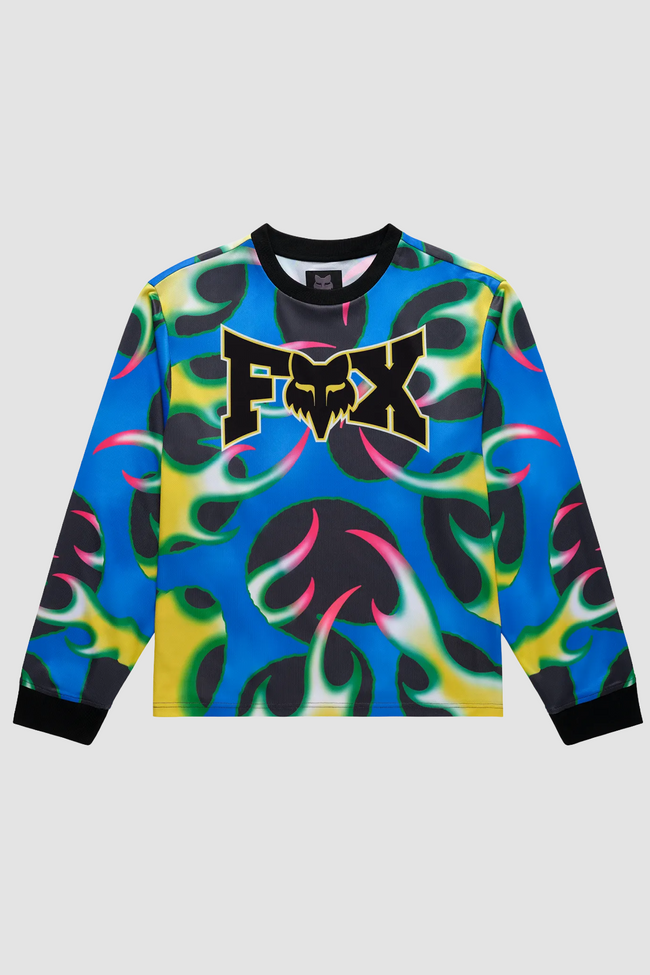 Fox Lab Quasi Flame Jersey Top - Blue