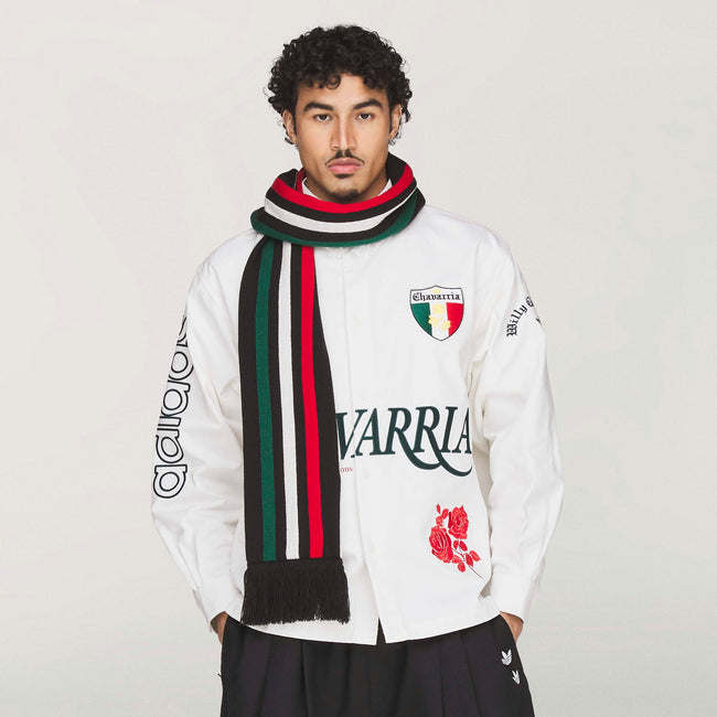 Adidas x Willy Chavarria WC Scarf - Black/Better Scarlet/Collegiate Green