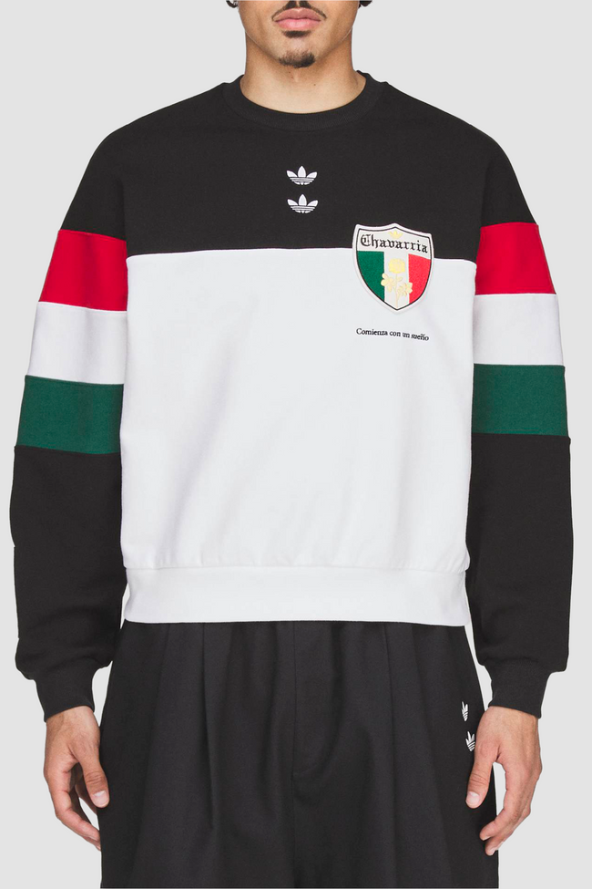 Adidas Originals x Willy Chavarria WC Fleece Crewneck - Black/White
