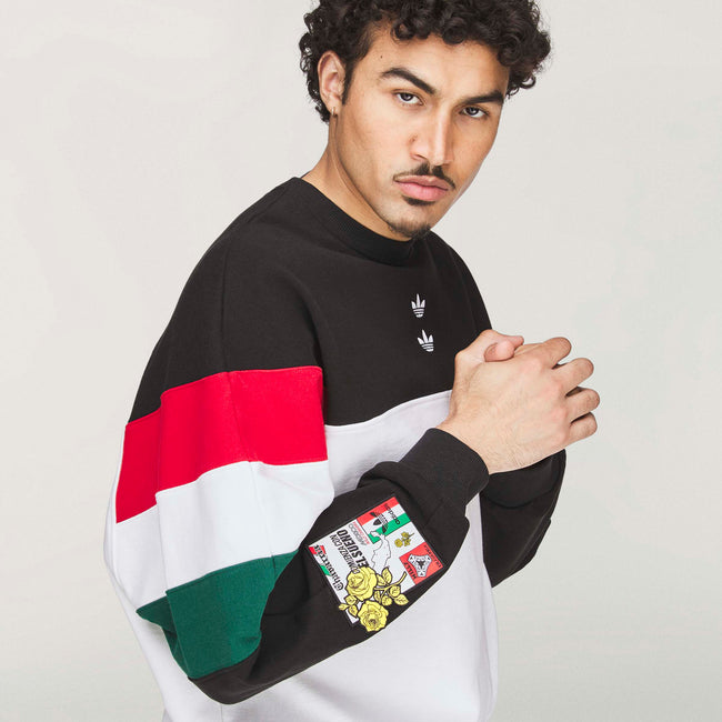 Adidas Originals x Willy Chavarria WC Fleece Crewneck - Black/White