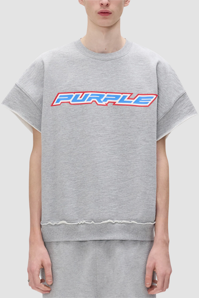 Purple Brand M4194 Slub Cut Off Tank - Grey