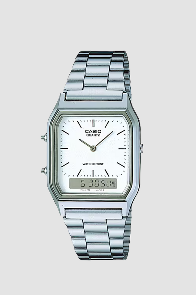 Casio AQ-230A-7D MQY Watch - Silver