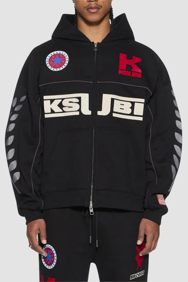 Ksubi Zoom Ekcess Zip Hoodie - Black