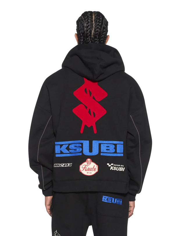 Ksubi Zoom Ekcess Zip Hoodie - Black